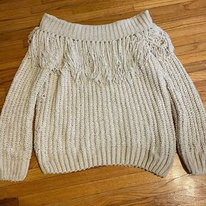 Off the shoulder sweater